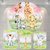 Kit Painel + Trio de Cilindros Sublimados Safari Menina KIT107