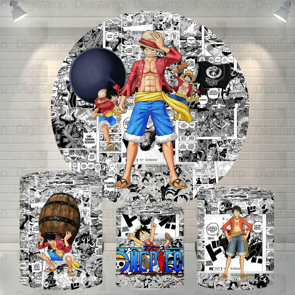 Kit Decoração de Festa One Piece Completo Painel Grande