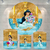 Kit Painel + Trio de Cilindros Sublimados Princesa Jasmine KIT615