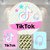 Kit Painel + Trio de Cilindros Sublimados Tik Tok KIT180