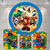 Kit Painel + Trio de Cilindros Sublimados Vingadores Lego KIT573