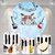 Kit Painel + Trio de Cilindros Sublimados Musical KIT254