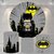 Kit Painel + Trio de Cilindros Sublimados Batman Cute KIT304