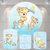 Kit Painel + Trio de Cilindros Sublimados Chá de Bebê Ursinho KIT047