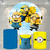 Kit Painel + Trio de Cilindros Sublimados Minion KIT688