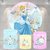 Kit Painel + Trio de Cilindros Sublimados Cinderella KIT245