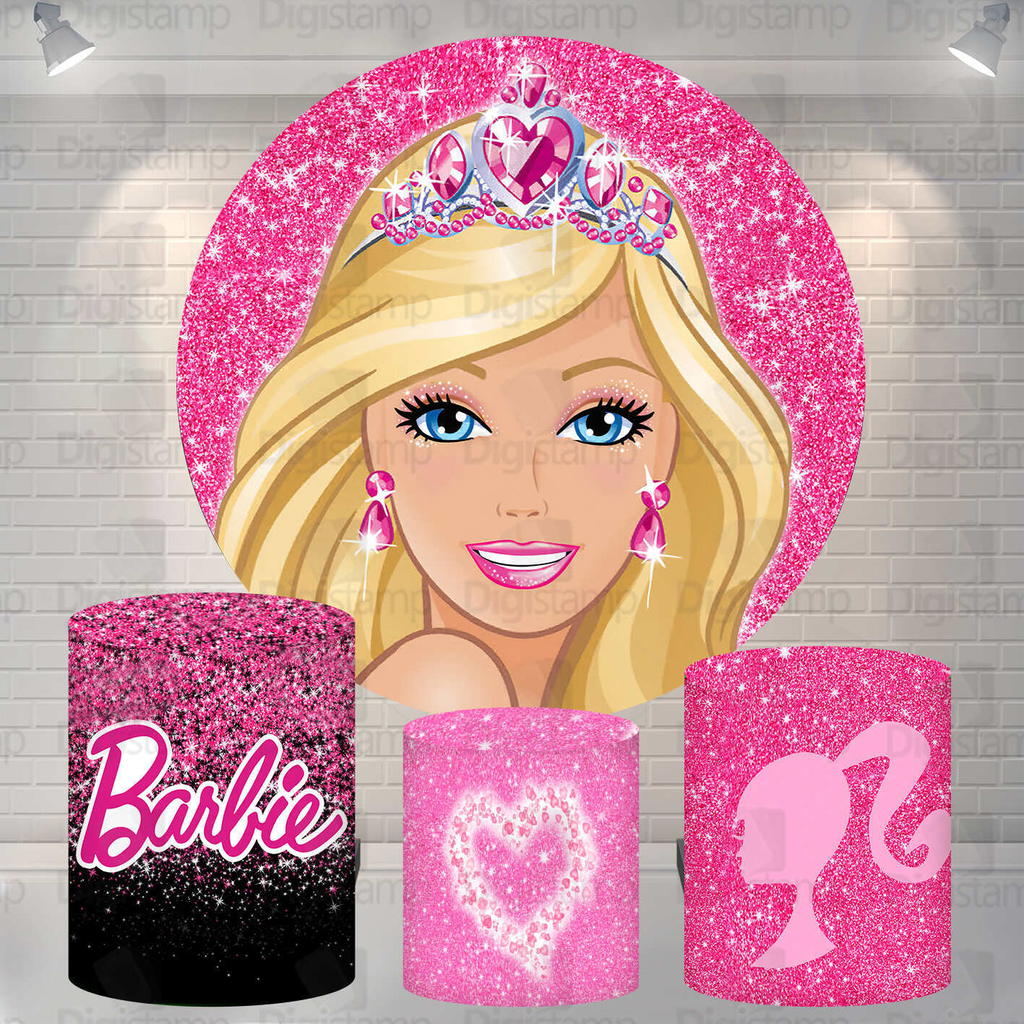 Painel lindo de Festa com Tema Barbie – O Mundo da Nuvem