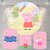 Kit Painel + Trio de Cilindros Sublimados Peppa Pig KIT207