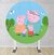 Painel Redondo Sublimado Peppa Pig PNR308