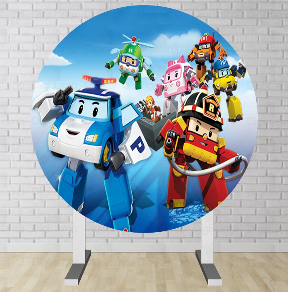 Painel Redondo Game Robô Sublimado – Fera Print