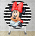 Painel Redondo Sublimado Minnie - comprar online