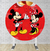 Painel Redondo Sublimado Interativo Balões Mickey e Minnie PNR1294