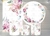 Kit Painel + Trio de Cilindros + Painel Lateral Sublimados Floral SKIT017