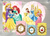 Kit Painel + Trio de Cilindros + Painel Lateral Sublimados Princesas SKIT068