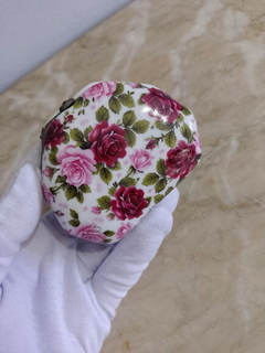 Porta Moedas Antiga em Porcelana com Florais - loja online