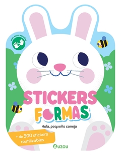 stickers formas Hola pequeño conejo