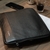 Case para notebook 14’’ em couro preto - detalhe 3