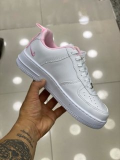 Air Force Holográfico Branco Rosa Glitter - Marcatti Outlet