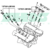 Desenho técnico Bobina De Ignição Santa Fé 2.7 V6 Gasolina 2007 2008 2009 SBI3E10