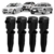 4x Bobinas de Ignição Ford Ecosport Focus Volvo C30 S40 V50 1.8 2.0 1224925 31375294