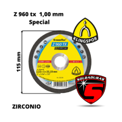 DISCO Z 960 TX SPECIAL 115 X 1.00 KLINGSPOR