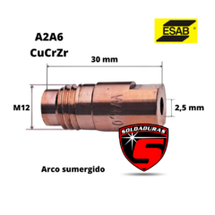 TUBO DE CONTACTO ARCO SUMERGIDO 2,5 MM Cod 716823