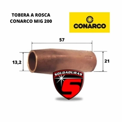 TOBERA CONARCO MIG 200 P/AL MACIZO Cod 731260 - comprar online