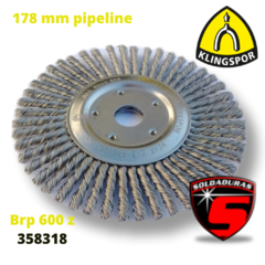 CEPILLO BRP 600 Z PIPELINE TRENZADO HIERRO 178MM KLINGSPOR - comprar online