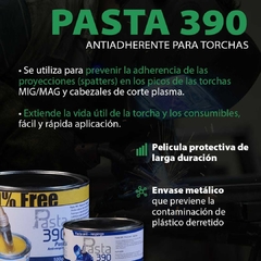 La pasta antiadherente NS 390 de Trytech, presentada en un práctico envase de 250 gramos