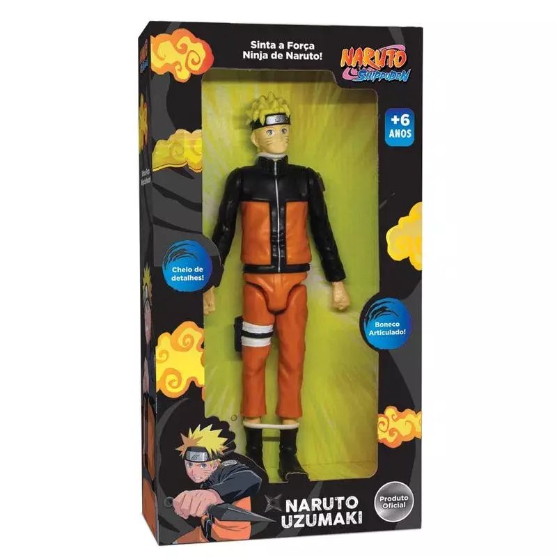 Naruto Boneco Articulado Bandai Personagem Naruto Uzumaki