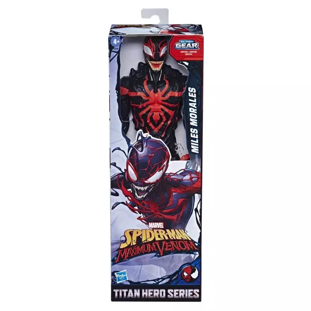 Boneco Titan Hero Miles Morales Venom 30cm Hasbro