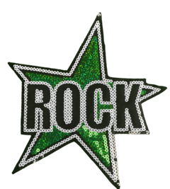 694 Estrella Rock Tornasol - Hook Bordados