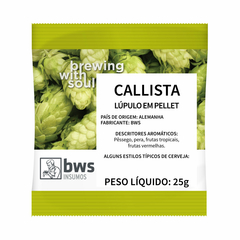 Lúpulo CALLISTA - BWS - pacote 25gr