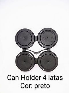 Four Pack Holder - Suporte P/ 4 Latas (paktech) - Cor PRETA
