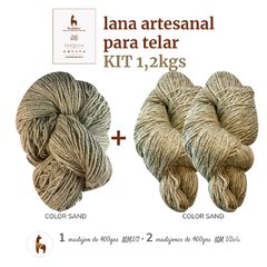 LANA ARTESANAL DOBLE+ MECHA (1,2KGS) en internet