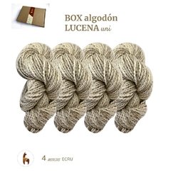 BOX ALGODON LUCENA 600GRS en 4 madejas (150grsc/u)/ BLEND UNICO!