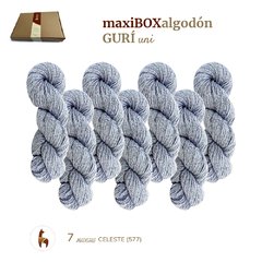 ALGODON GURI/ MAXIBOX 700GRS en 7 madejas (100grsc/u). BLEND UNICO!! - tienda online