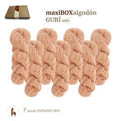 ALGODON GURI/ MAXIBOX 700GRS en 7 madejas (100grsc/u). BLEND UNICO!! - Texandes. lanas