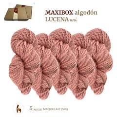 MAXIBOX ALGODON LUCENA/ 750GRS en 5 madejas (150grsc/u). BLEND UNICO!! en internet