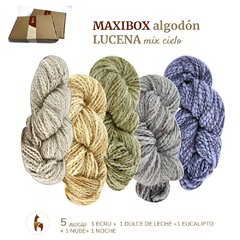 MAXIBOX ALGODON LUCENA/ 750GRS en 5 madejas (150grsc/u). BLEND UNICO!!