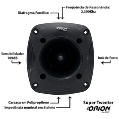 Super Tweeter Orion 120 Wrms - Orion eShop | Informatica, Automotivo, Microfones