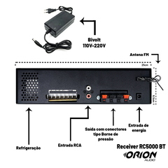 Amplificador Som Residencial Comercial 300w Rms 2 Canais RC5000 Bluetooth na internet