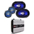 KIT TARAMPS TL1500 + PAR 6X9 100W AZUL + PAR 5 POL 55W AZUL