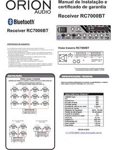 Kit Som Ambiente 7000 + 6 Falantes Br Quadrada Teto Gesso - Orion eShop | Informatica, Automotivo, Microfones