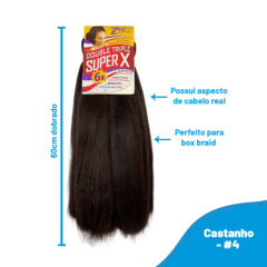 Cabelo Aplique Jumbo Jumbão Trança Box Braids 120 Cm 400gr - loja online