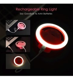 Kit 10 Luz Selfie Ring Light Clipe Anel Led Flash Celular - comprar online