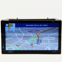 Central Multimídia Gps Kwid Bluetooth Espelhamento Fm