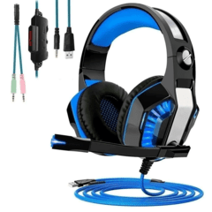 Fone Headset Gamer Pc Ps4 Xbox One Leds Usb P2 7.1 Surround - comprar online
