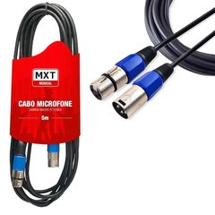 Cabo Microfone Xlr Canon Macho E Femea Balanceado 5 Metros - comprar online