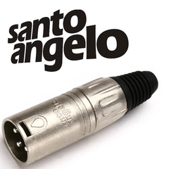 Plug Xlr Santo Angelo Macho Conector Profissional Microfone